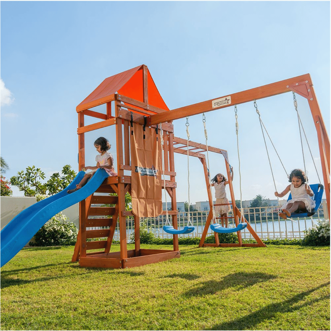 DYNAMIC SPORTS OLYMPIA WOODEN  SWINGSET