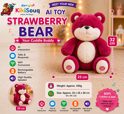 AI Strawberry Bear🧸🍓- Smart Talking Companion