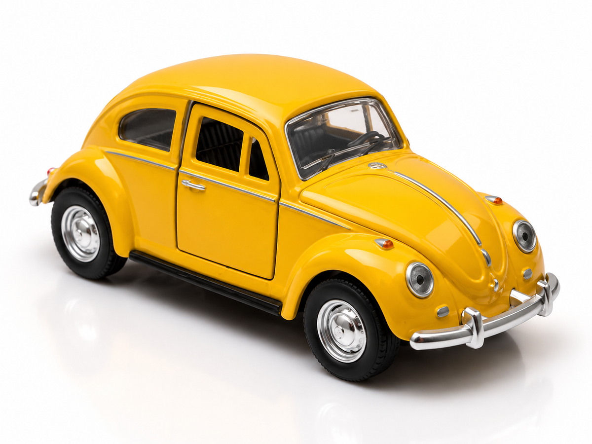 RC Car 1:38 Scale Die-Cast Metal car Yellow