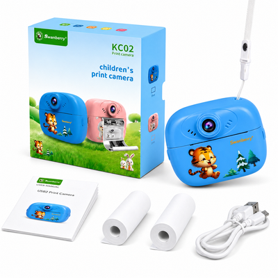 SMARTBERRY KC02 Kids Instant Print Camera blue