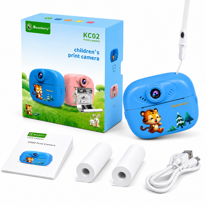 SMARTBERRY KC02 Kids Instant Print Camera blue