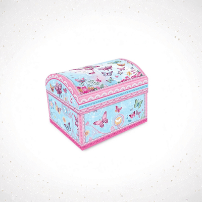 PECOWARE DOME SHAPE MUSICAL JEWELRY BOX / BUTTERFLY