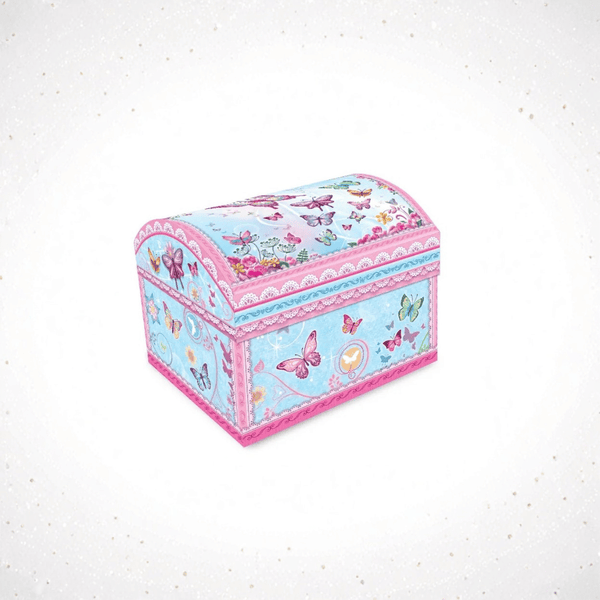 PECOWARE DOME SHAPE MUSICAL JEWELRY BOX / BUTTERFLY