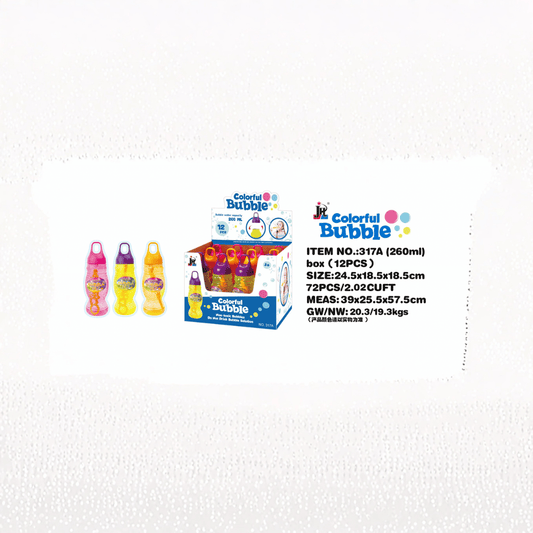 SAM TOYS BUBBLE SOLUTION 260ML 317A