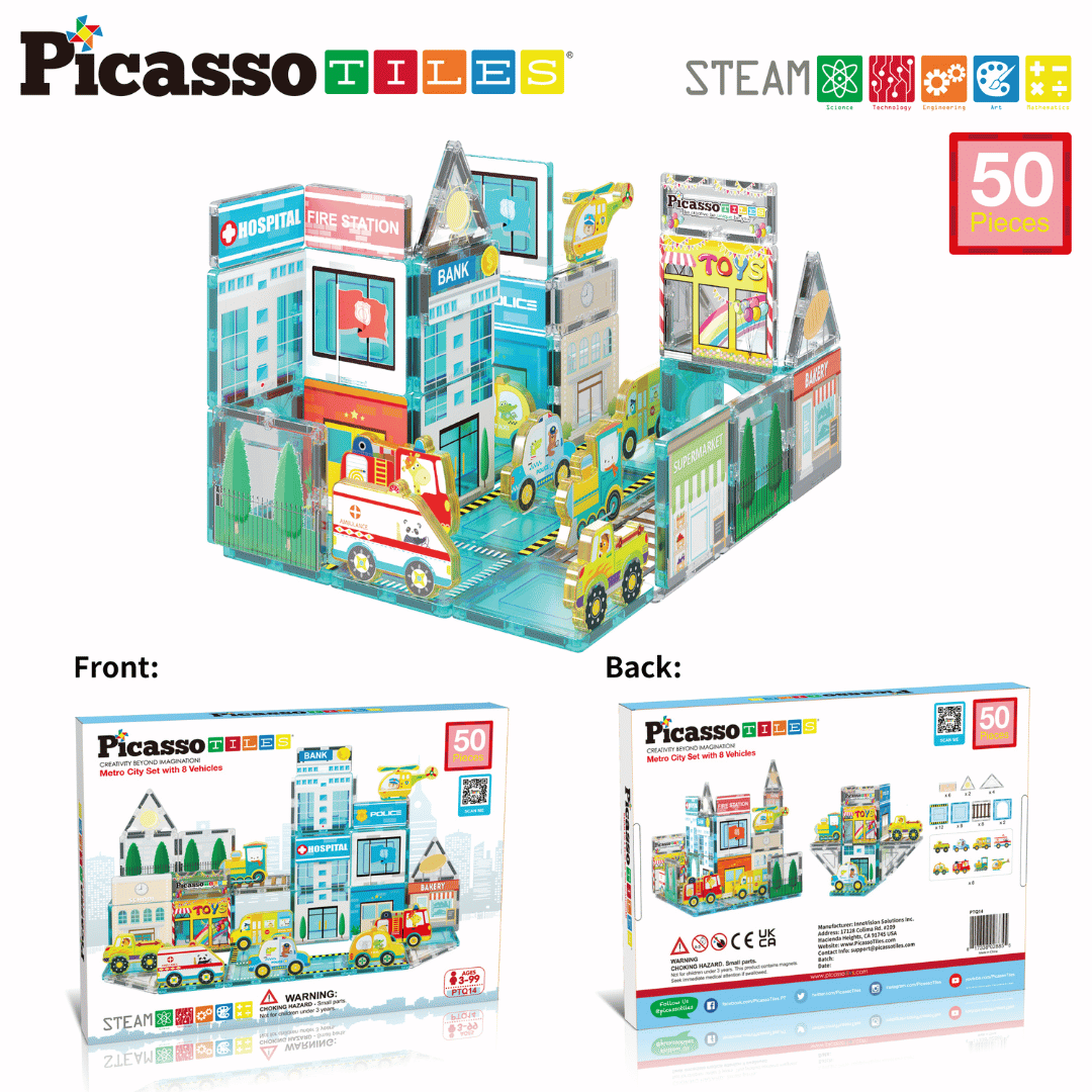 PICASSO MAGNETIC 3D METRO CITY 50PCS
