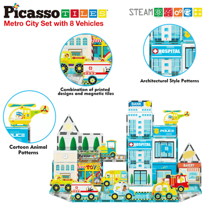 PICASSO MAGNETIC 3D METRO CITY 50PCS
