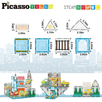PICASSO MAGNETIC 3D METRO CITY 50PCS