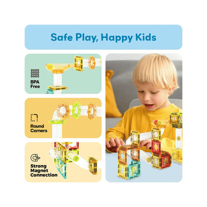 PICASSO MAGNETIC MARBLE RUN LAUNCHR 80PC