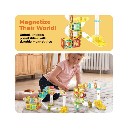 PICASSO MAGNETIC MARBLE RUN LAUNCHR 80PC