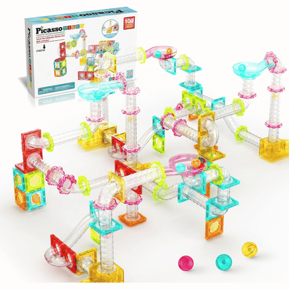 PICASSO MAGNETIC MARBLE RUN TRAVEL100PCS