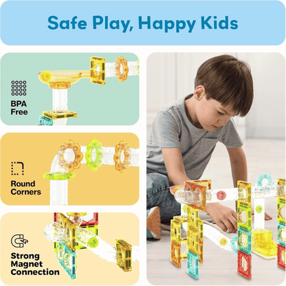 PICASSO MAGNETIC MARBLE RUN TRAVEL100PCS