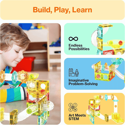 PICASSO MAGNETIC MARBLE RUN TRAVEL100PCS