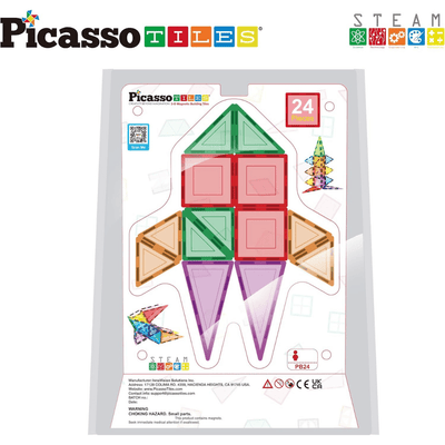 PICASSO MAGNETIC TILES 3D CLASSIC 24PCS