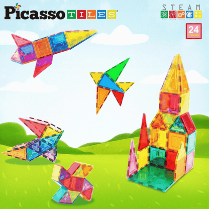 PICASSO MAGNETIC TILES 3D CLASSIC 24PCS
