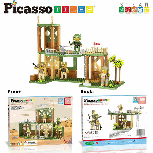 PICASSO MAGNETIC TILES C.FORCE 186PCS
