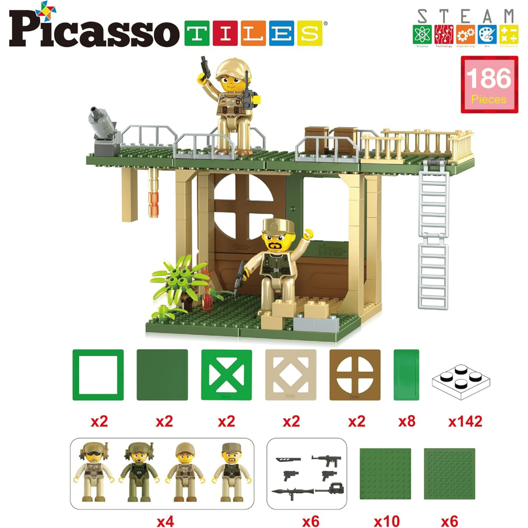 PICASSO MAGNETIC TILES C.FORCE 186PCS