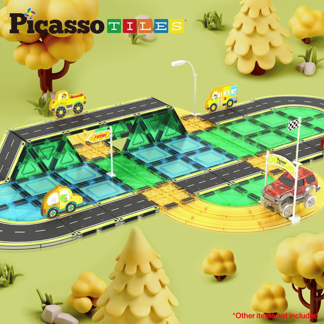 PICASSO MAGNETIC TILES HIGHWAY SET 16PCS