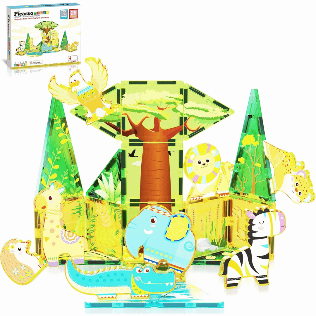 PICASSO MAGNETIC TILES SAFARI SET 26PCS