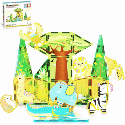 PICASSO MAGNETIC TILES SAFARI SET 26PCS