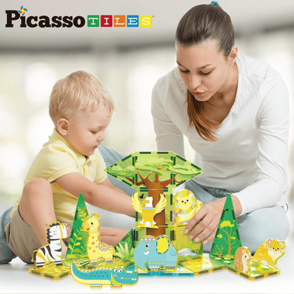 PICASSO MAGNETIC TILES SAFARI SET 26PCS