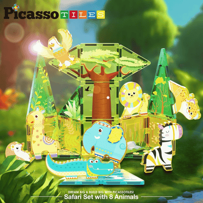 PICASSO MAGNETIC TILES SAFARI SET 26PCS