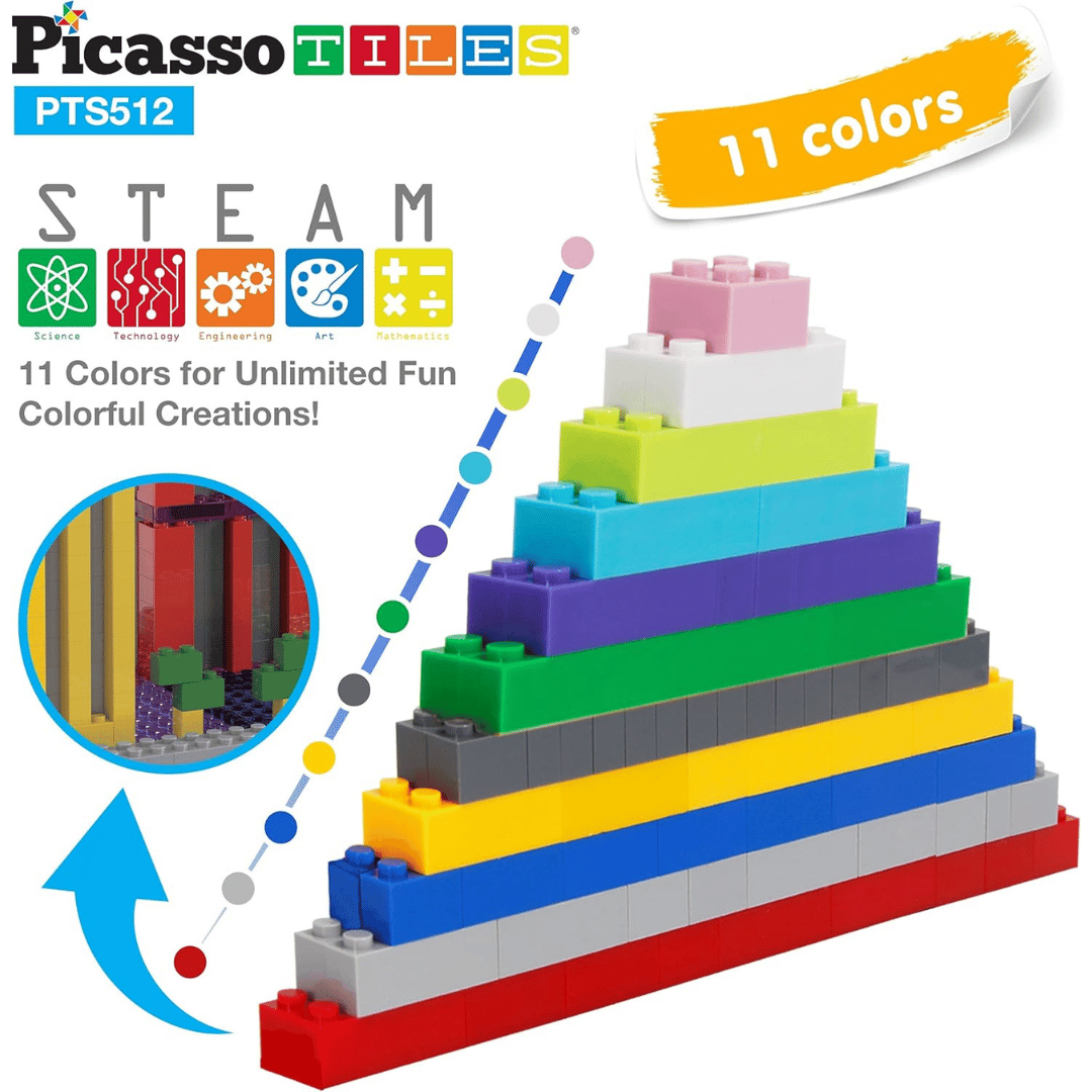PICASSO MAGNETIC TILES B.BRICKS 512PCS