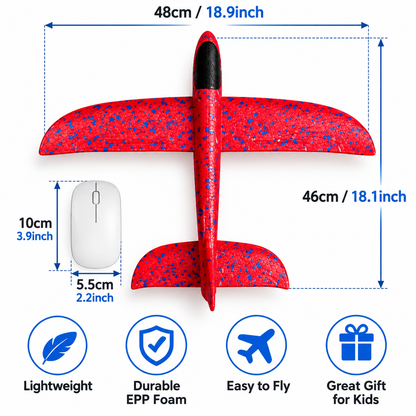 2-Piece Foam Glider Airplane Set