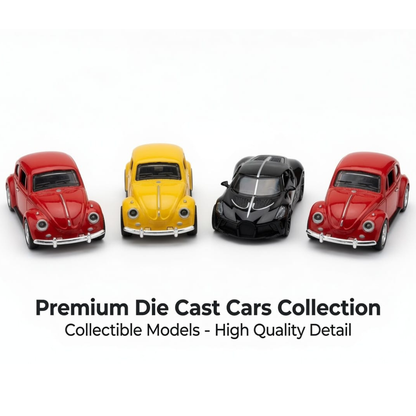 RC Car 1:38 Scale Die-Cast Metal car Red