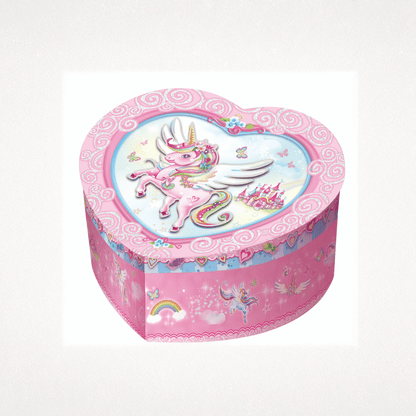 PW HEART SHAPE MUSIC JEWELRY BOX