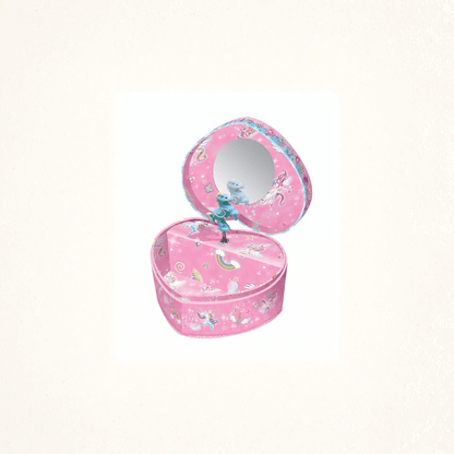 PW HEART SHAPE MUSIC JEWELRY BOX