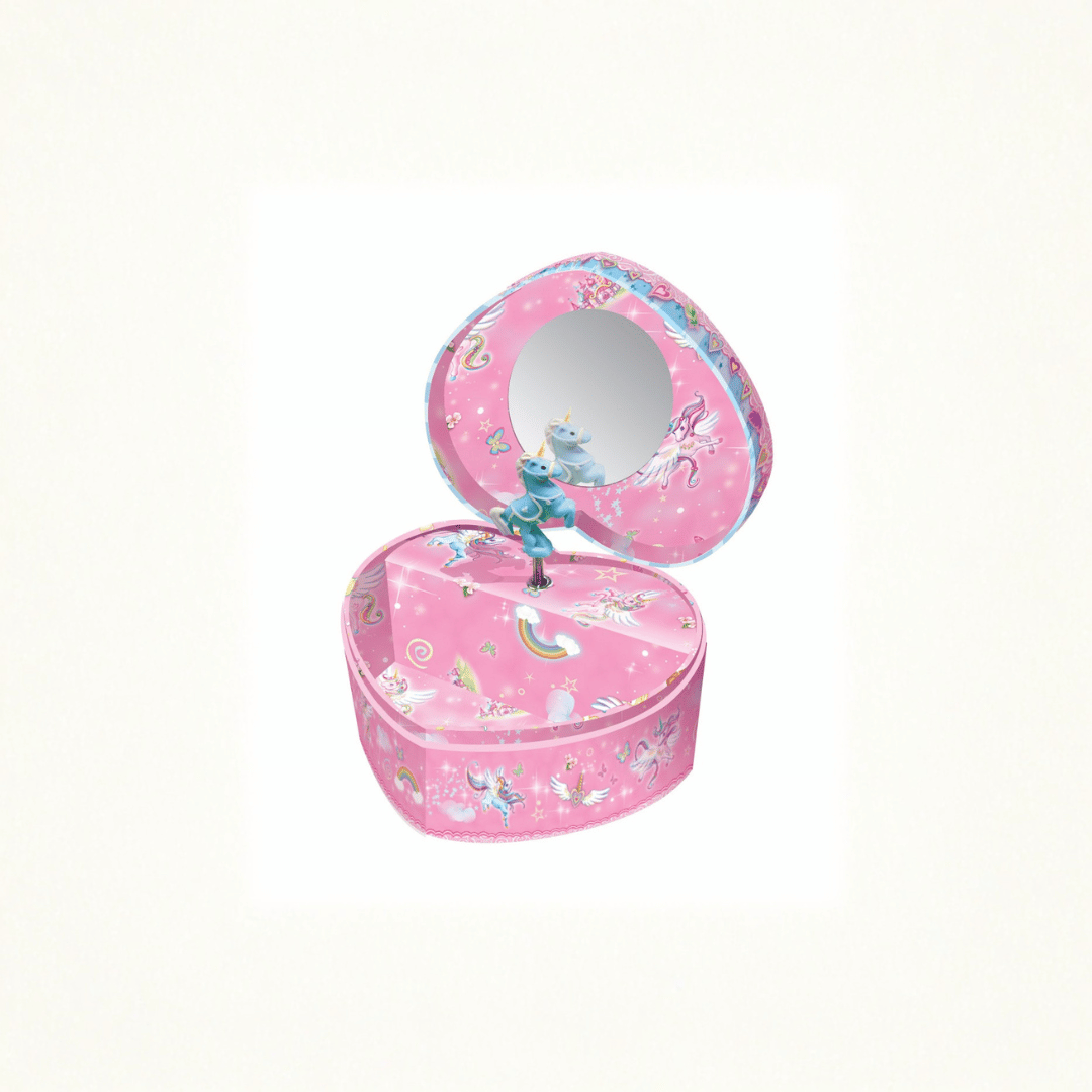 PW HEART SHAPE MUSIC JEWELRY BOX